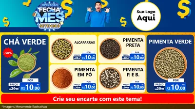 Modelo de TV para TV Horizontal com o tema Operação Fecha Mês Setembro para Produtos Naturais