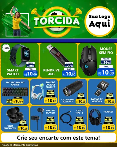Modelo de Rede Social para Feed Instagram com o tema Torcida para Informática