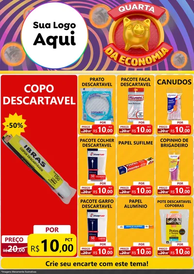 Modelo de Encarte para Encarte A4 Vertical