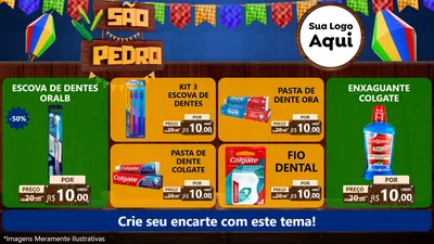 Modelo de TV para TV Horizontal com o tema São Pedro para Higiene Pessoal