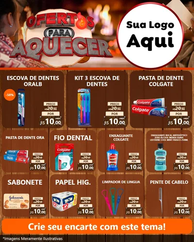 Modelo de Rede Social para Feed Instagram com o tema Ofertas Para Aquecer para Higiene Pessoal