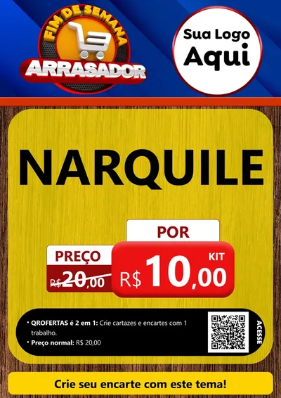 Modelo de Cartaz para Cartaz A4 Vertical com o tema Fim De Semana Arrasador para Tabacaria