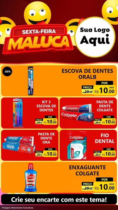 Modelo de TV para TV Vertical com o tema Sexta-feira Maluca para Higiene Pessoal