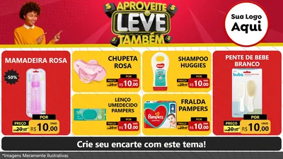 Modelo de TV para TV Horizontal com o tema Aproveite e Leve Também para Bebês