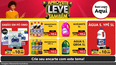 Modelo de TV para TV Horizontal com o tema Aproveite e Leve Também para Produtos de Limpeza