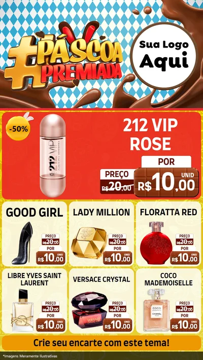 Modelo de Rede Social para Stories com o tema Páscoa Premiada para Perfumes