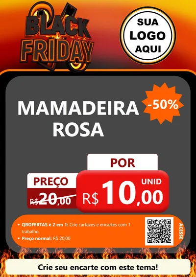 Modelo de Cartaz para Cartaz A4 Vertical com o tema Black Friday para Bebês