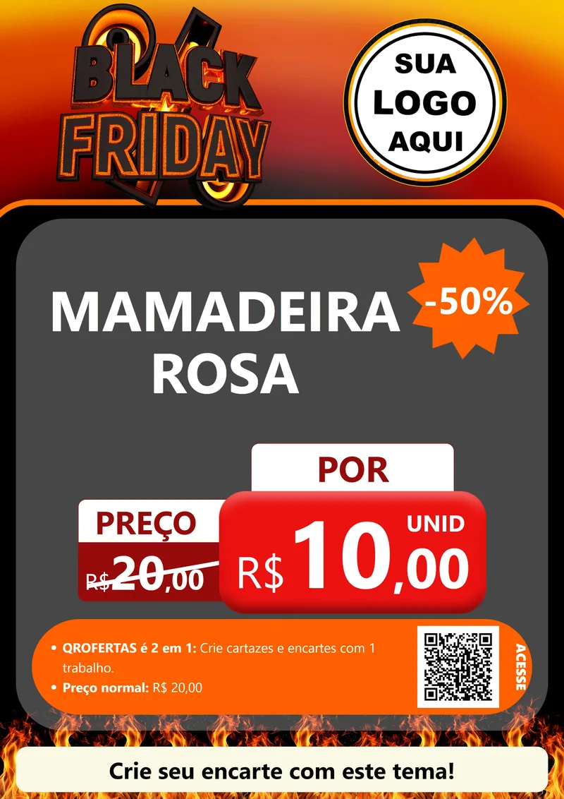 Modelo de Cartaz para Cartaz A4 Vertical com o tema Black Friday para Bebês