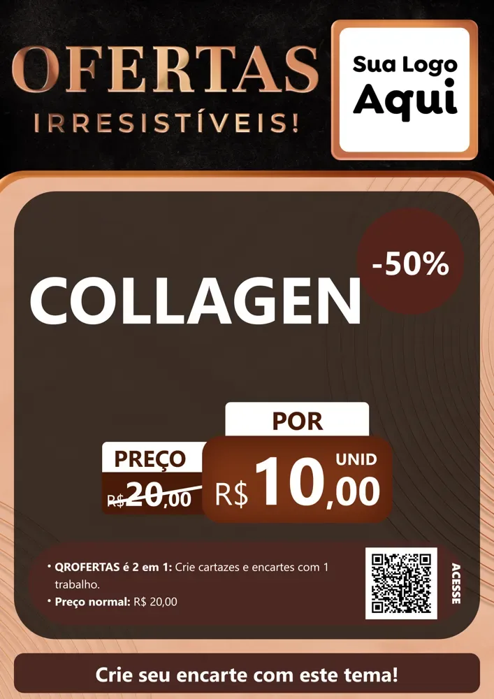 Modelo de Cartaz para Cartaz A4 Vertical com o tema Ofertas Irresistíveis! para Suplementos alimentares