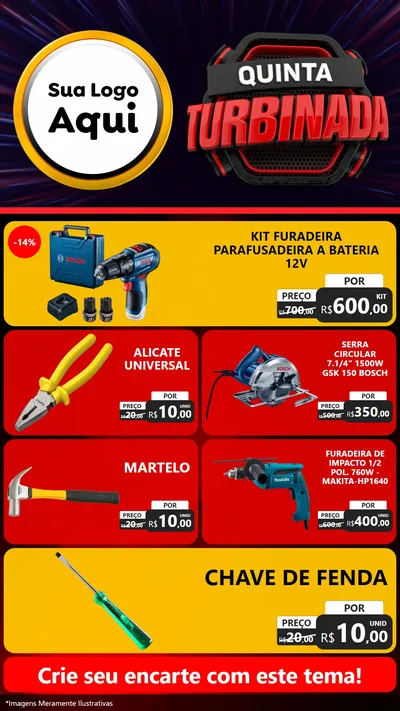 Modelo de TV para TV Vertical com o tema Quinta Turbinada para Maquinas e Ferramentas