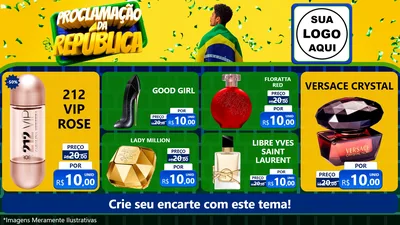 Modelo de TV para TV Horizontal com o tema Proclamação da República para Perfumes