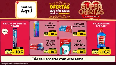 Modelo de TV para TV Horizontal com o tema Dia dos Namorados para Higiene Pessoal