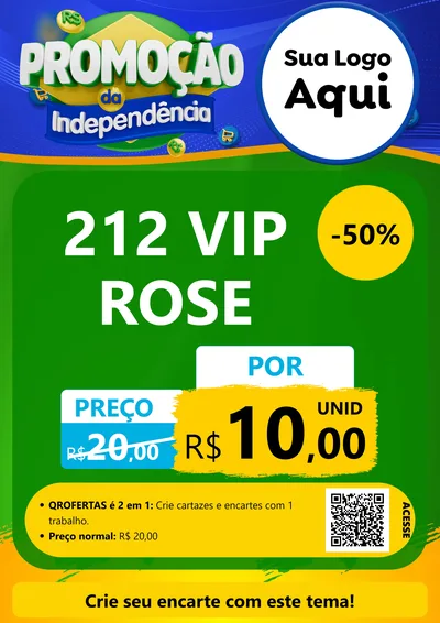 Modelo de Cartaz para Cartaz A4 Vertical com o tema Promoção da Independência para Perfumes