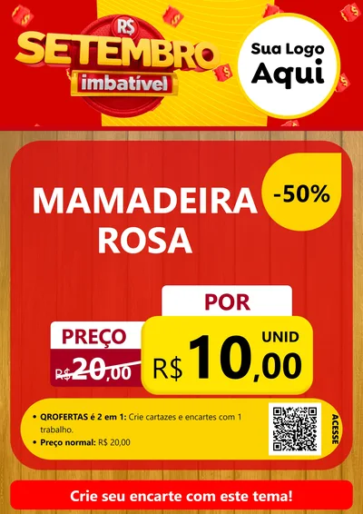 Modelo de Cartaz para Cartaz A4 Vertical com o tema Setembro Imbatível para Bebês