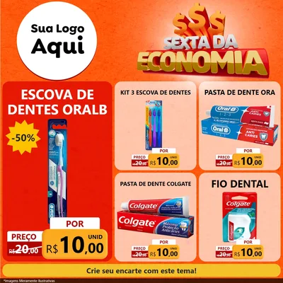 Modelo de Rede Social para Feed Facebook com o tema Sexta da Economia para Higiene Pessoal