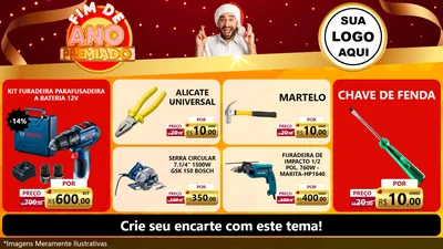 Modelo de TV para TV Horizontal com o tema Fim de Ano Premiado para Maquinas e Ferramentas