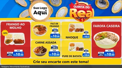 Modelo de TV para TV Horizontal com o tema Quinta do Real para Restaurante