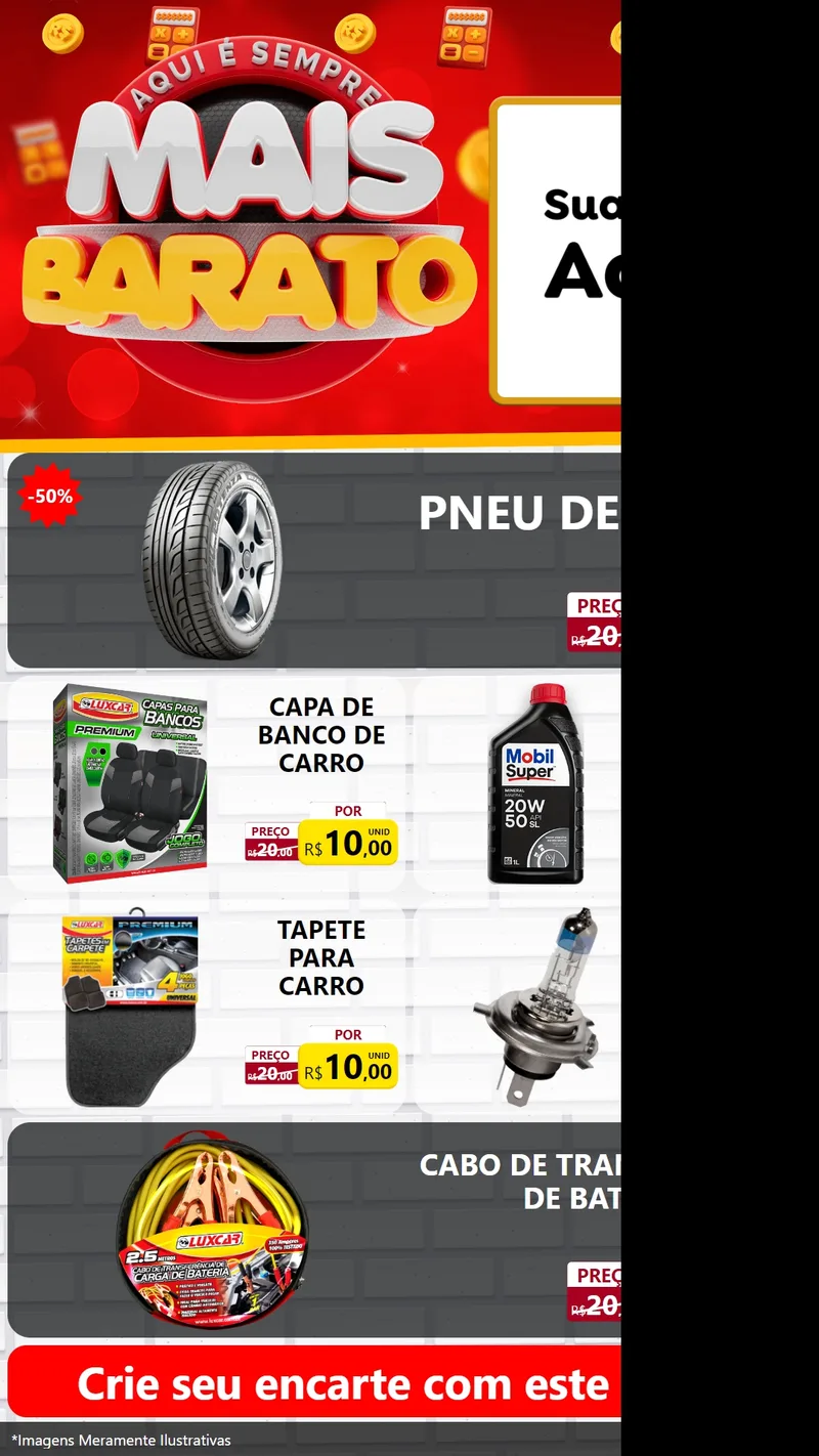 Modelo de TV para TV Vertical com o tema Mais Barato para Auto peças