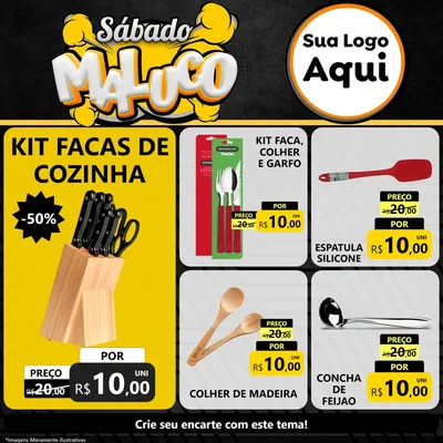 Modelo de Rede Social para Feed Facebook com o tema Sábado Maluco para Utilidades Domésticas