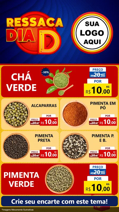 Modelo de TV para TV Vertical com o tema Ressaca Dia D para Produtos Naturais
