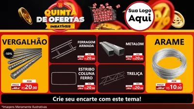 Modelo de TV para TV Horizontal com o tema Quinta de Ofertas Imbatíveis para Ferragens