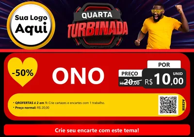 Modelo de Cartaz para Cartaz A4 Horizontal com o tema Quarta Turbinada para Óticas