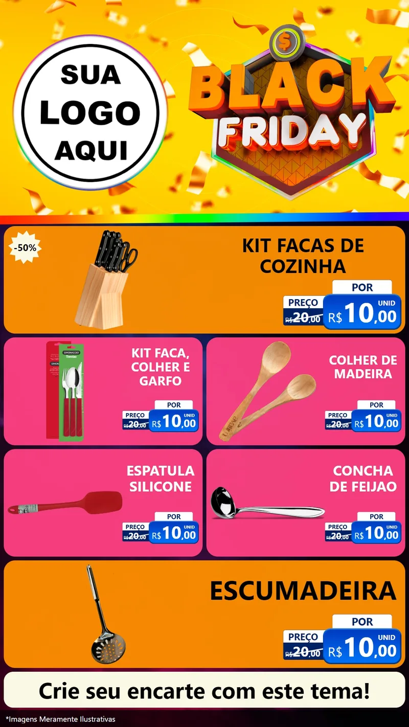 Modelo de TV para TV Vertical com o tema Black Friday para Utilidades Domésticas