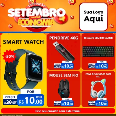 Modelo de Rede Social para Feed Facebook com o tema Operação Setembro Com Muita Economia para Informática