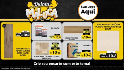 Modelo de TV para TV Horizontal com o tema Quinta Maluca para Pisos e revestimentos
