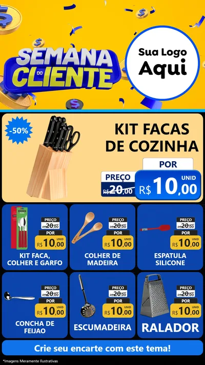 Modelo de Rede Social para Stories com o tema Semana do Cliente para Utilidades Domésticas