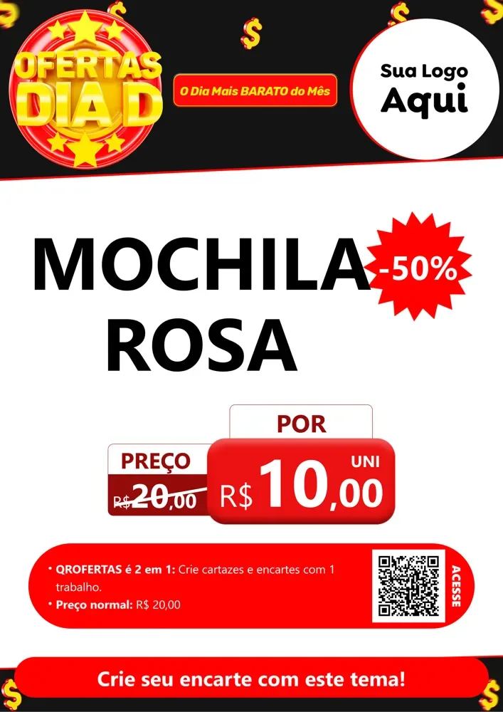 Modelo de Cartaz para Cartaz A4 Vertical com o tema Dia D para Papelaria