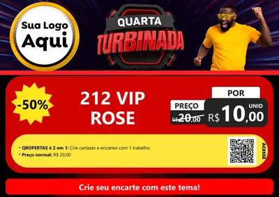 Modelo de Cartaz para Cartaz A4 Horizontal com o tema Quarta Turbinada para Perfumes