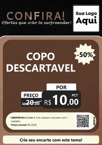 Modelo de Cartaz para Cartaz A4 Vertical com o tema Confira! Ofertas que irão te surpreender! para Embalagens