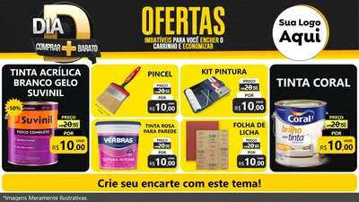 Modelo de TV para TV Horizontal com o tema Dia D Mais Economia para Tintas e Ferramentas