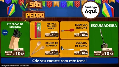 Modelo de TV para TV Horizontal com o tema São Pedro para Utilidades Domésticas