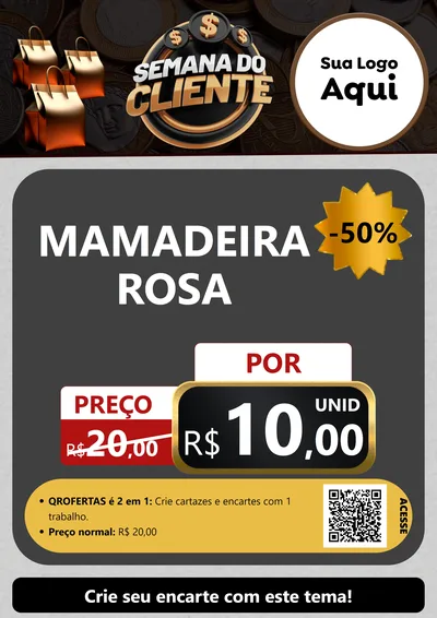 Modelo de Cartaz para Cartaz A4 Vertical com o tema Semana do Cliente para Bebês