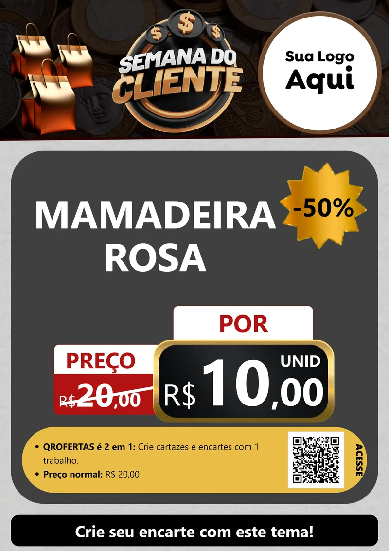 Modelo de Cartaz para Cartaz A4 Vertical com o tema Semana do Cliente para Bebês