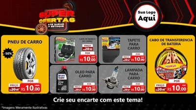 Modelo de TV para TV Horizontal com o tema Super Ofertas Até Durar o Estoque para Auto peças