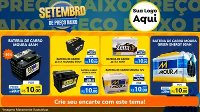 Modelo de TV para TV Horizontal com o tema Setembro De Preço Baixo para Baterias Elétricas