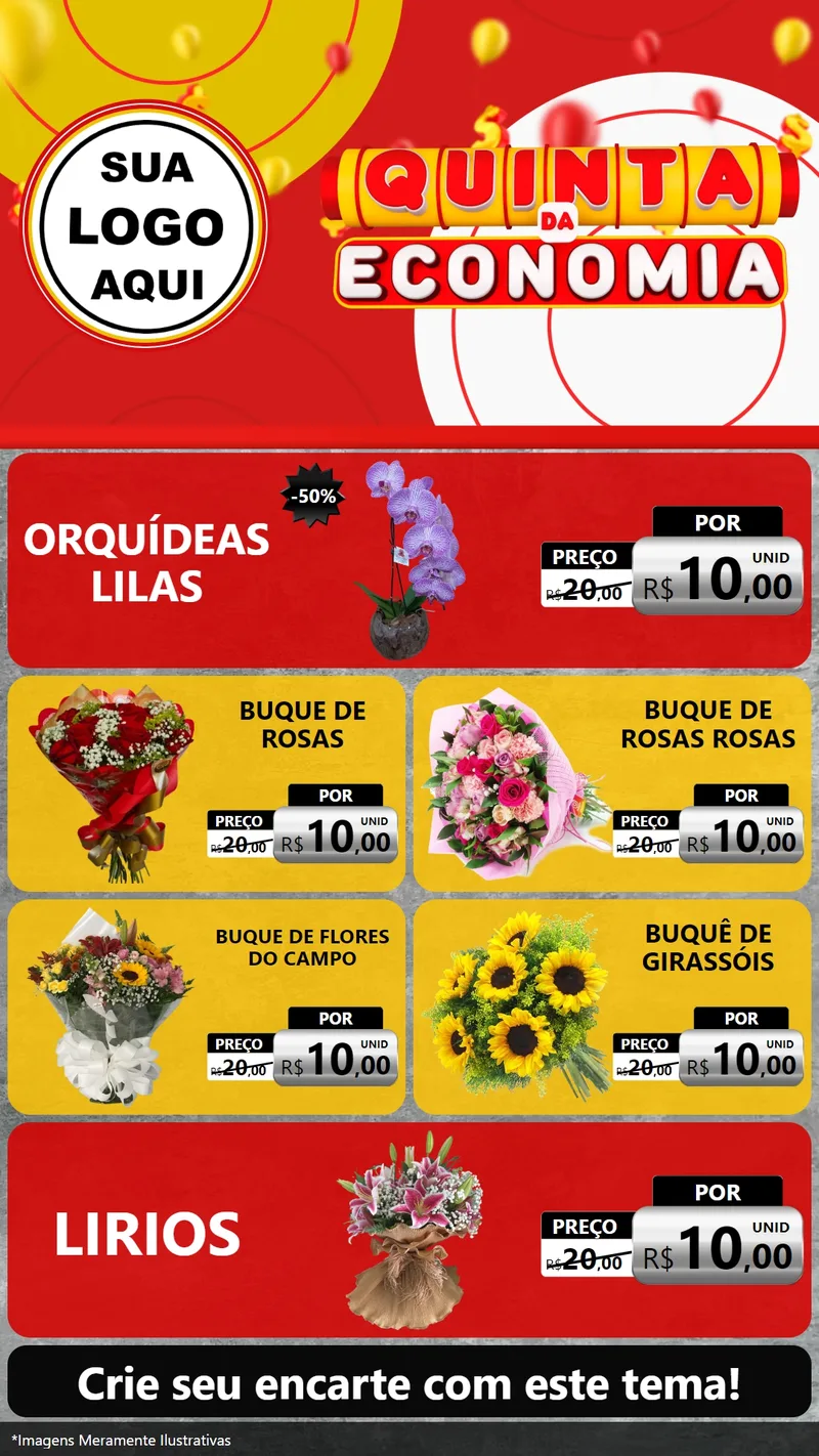 Modelo de TV para TV Vertical com o tema Quinta da Economia para Floricultura e jardim