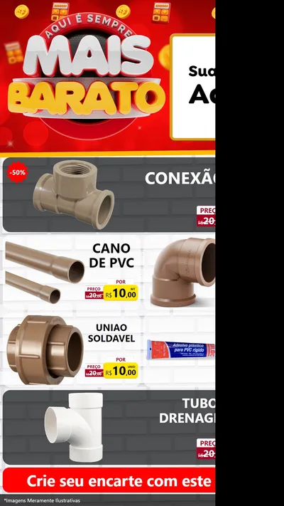 Modelo de TV para TV Vertical com o tema Mais Barato para Tubos e conexões
