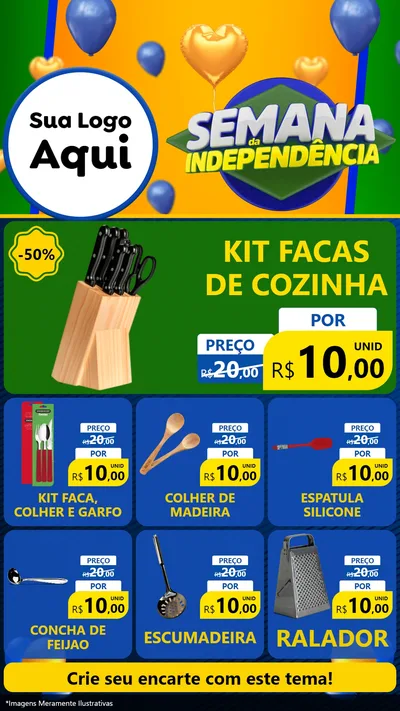 Modelo de Rede Social para Stories com o tema Semana da Independência para Utilidades Domésticas