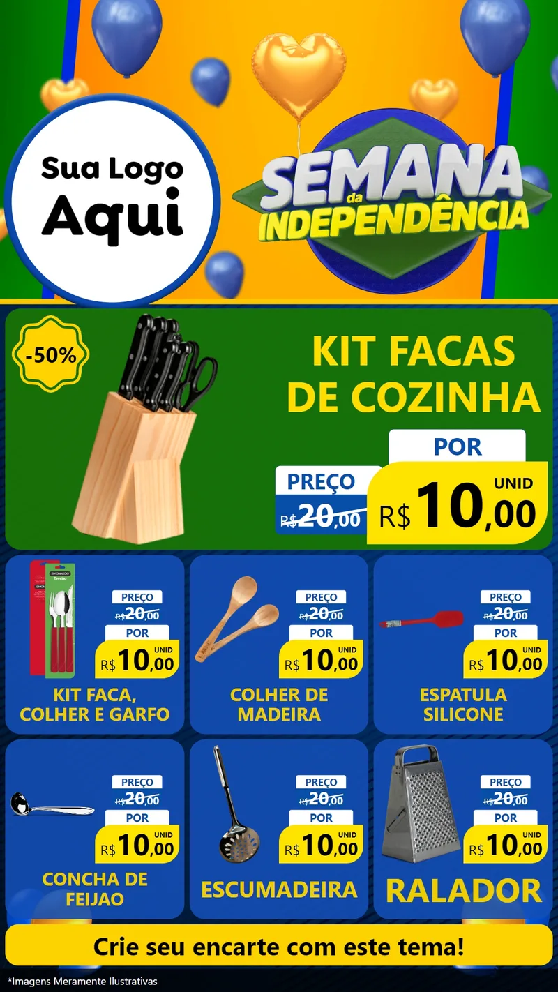 Modelo de Rede Social para Stories com o tema Semana da Independência para Utilidades Domésticas