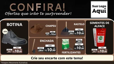 Modelo de TV para TV Horizontal com o tema Confira! Ofertas que irão te surpreender! para Agropecuária