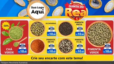 Modelo de TV para TV Horizontal com o tema Quinta do Real para Produtos Naturais