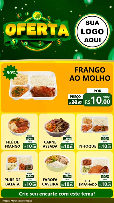 Modelo de Rede Social para Stories com o tema Oferta para Restaurante