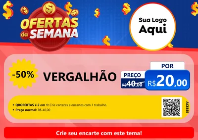 Modelo de Cartaz para Cartaz A4 Horizontal com o tema Ofertas Da Semana para Ferragens