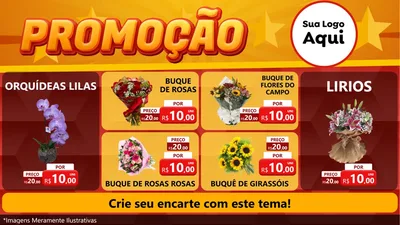 Modelo de TV para TV Horizontal com o tema Promoção para Floricultura e jardim