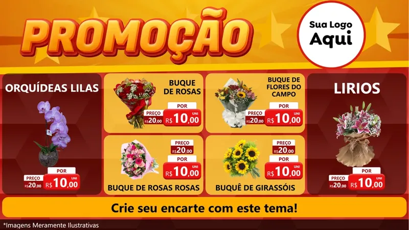 Modelo de TV para TV Horizontal com o tema Promoção para Floricultura e jardim