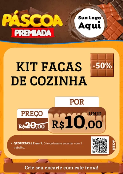 Modelo de Cartaz para Cartaz A4 Vertical com o tema Páscoa Premiada para Utilidades Domésticas